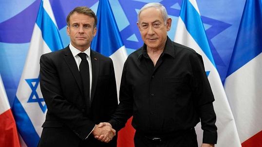 Netanyahu îi răspunde lui Macron: Hamas e responsabil pentru moartea civililor în Gaza, nu condamna Israelul