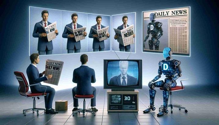 Prezentatori de știri generați de inteligența artificială vor aparea pe ecrane în 2024