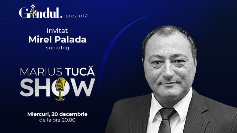 Marius Tucă Show începe miercuri, 20 decembrie, de la ora 20.00, live pe gândul.ro. Invitat: Mirel Palada (VIDEO)