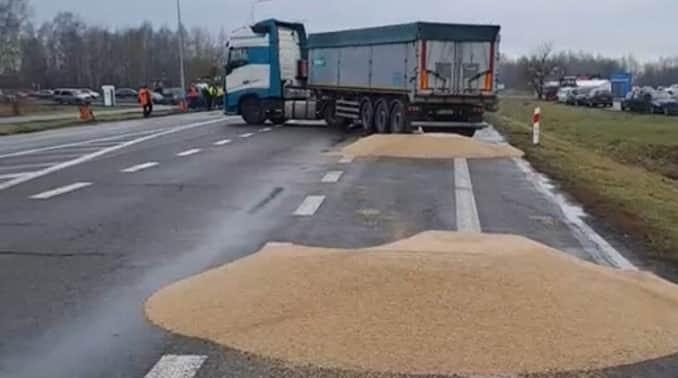 Ucraina denunță distrugerea „deliberată” de cereale de către protestatarii polonezi la graniță, Polonia deschide o anchetă