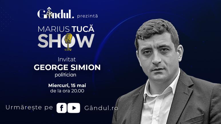 Marius Tucă Show începe miercuri, 15 mai, de la ora 20.00, live pe gândul.ro. Invitat: George Simion (VIDEO)