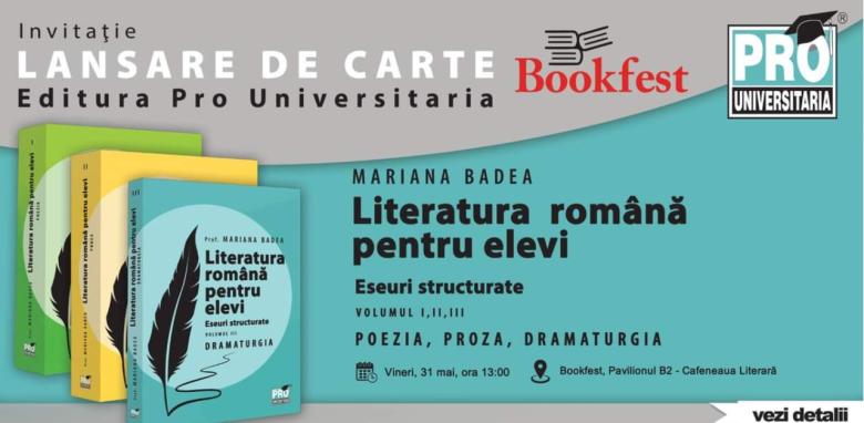 Bookfest 2024. Atenție, școlari! ”Literatura Română Pentru Elevi” vine în sprijinul vostru