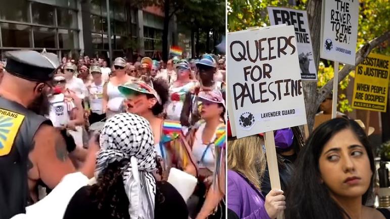 Protestatarii pro-Palestina s-au ciocnit cu participanții la marșul LGBTQ Gay Pride