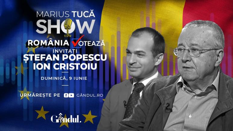 Marius Tucă Show începe duminică, 9 iunie, de la ora 18.00, live pe gândul.ro. România votează!