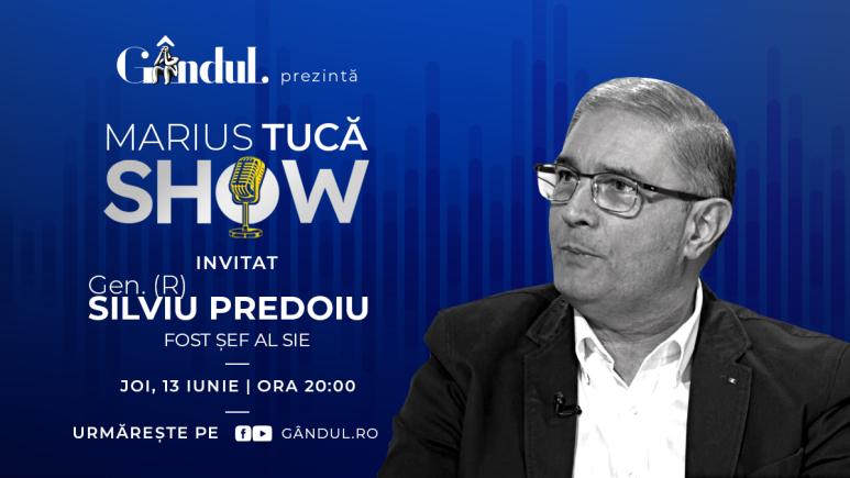 Marius Tucă Show începe joi, 13 iunie, de la ora 20.00, live pe gândul.ro. Invitat: Gen. (R) Silviu Predoiu (VIDEO)