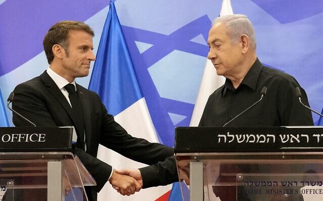 „Să-ți fie rușine”: Netanyahu îi răspunde lui Macron, care deplânge „cuvintele excesive” ale premierului israelian