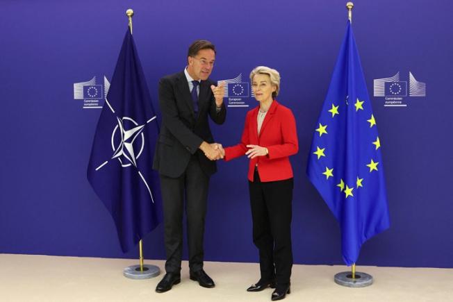 Mark Rutte a discutat cu Ursula von der Leyen despre un parteneriat strategic între NATO și Uniunea Europeană. 