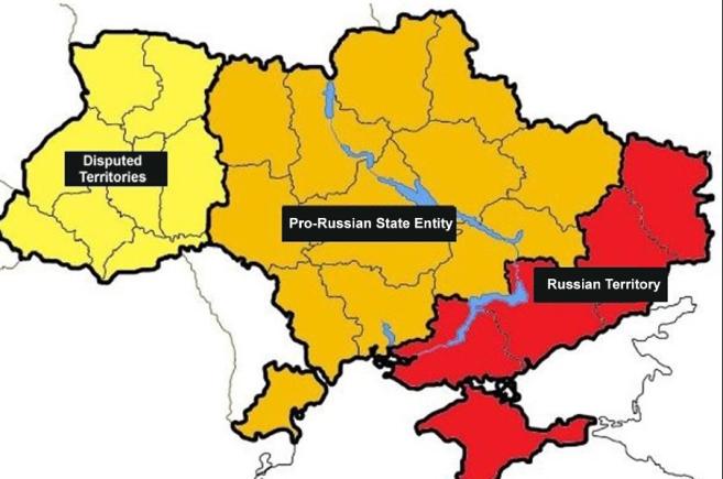 Planul Kremlinului pentru a diviza Ucraina și a o împărți cu vecinii pâna în 2045