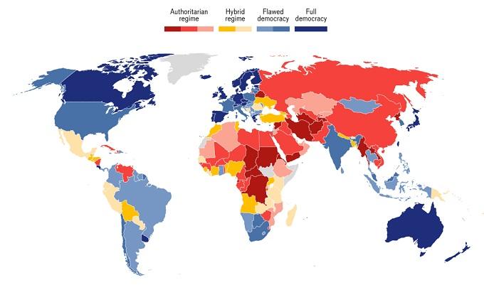 Indicele democrației globale: România a fost retrogradată de la "democrație" la "regim hibrid" după anularea alegerilor prezidențiale