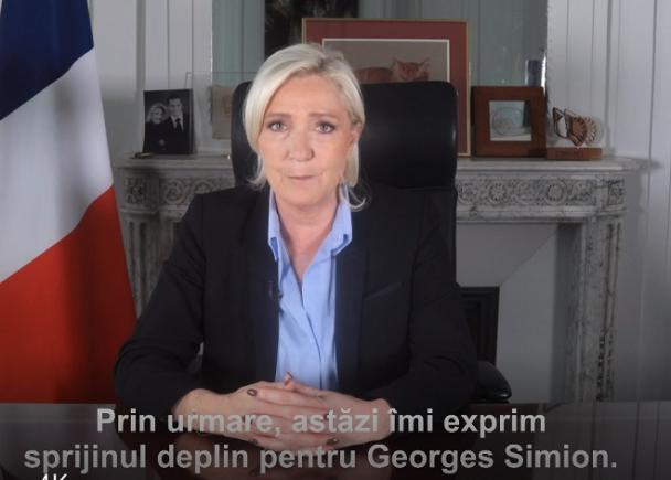 Marine Le Pen îl susține pe George Simion înaintea turului doi decisiv: „Poporul român are o întâlnire cu Istoria”