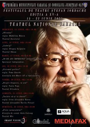 Festivalul de Teatru "Ștefan Iordache", 15-22 lunie. Începe cea mai constantă și importantă manifestare culturală de peste an, din Caracal