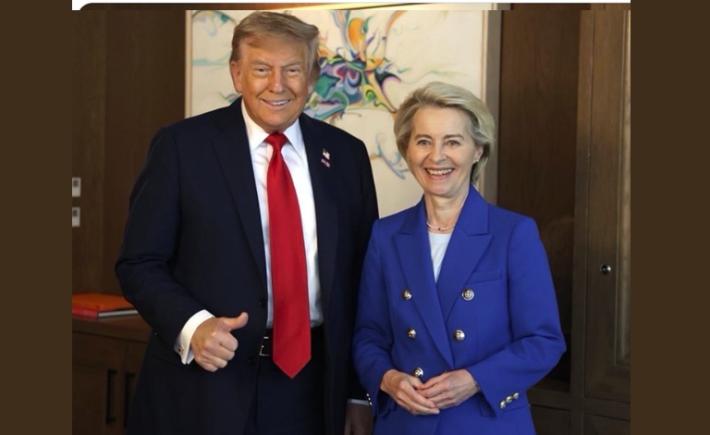 Ursula von der Leyen s-a întâlnit cu Donald Trump la summitul G7