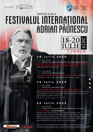 Festivalul Internațional Adrian Păunescu - 18, 19 și 20 iulie 2025 - „Cărțile poștale ale morții”