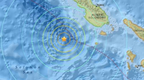 CUTREMUR cu magnitudinea 7,1 în largul insulelor Solomon. Autoritățile se așteaptă la un posibil TSUNAMI