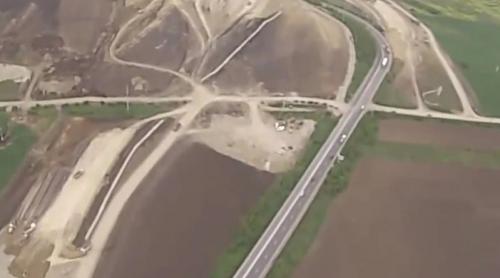 Filmare aeriană cu autostrada Sebeş - Turda (VIDEO)