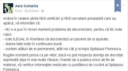 Fiicele lui Cotabiță, mesaj pentru presă: 