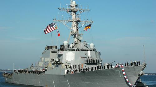 Distrugătorul USS Ross a ajuns în portul Constanța. Urmează manevre în Marea Neagră