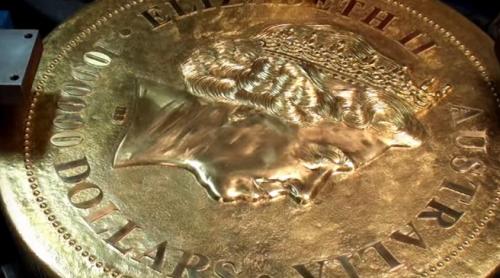 Cea mai mare monedă din lume are peste o tonă și o valoare nominală de 1 milion de dolari (VIDEO)