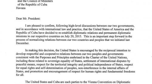 SUA și Cuba au restabilit relațiile diplomatice. Obama a făcut anunțul (DOCUMENT)