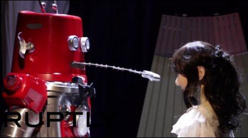 Săptămâna trecută a avut loc prima căsătorie între doi roboţi (Video)