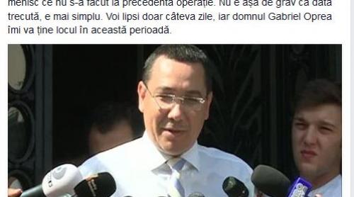 Victor Ponta se operează din nou. Premierul și-a pus problema demisiei