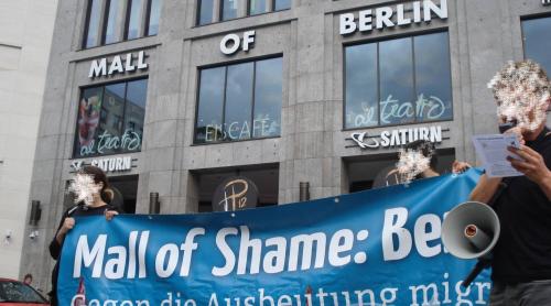 Victorie în instanță pentru muncitorii români de la ”Mall-ul Rușinii” din Berlin