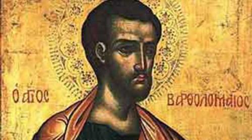Calendar ortodox 25 august: aşezarea moaştelor Sfântului Apostol Bartolomeu