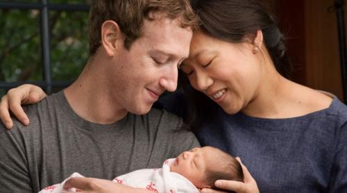 Fondatorul Facebook a devenit tată pe 1 decembrie. Mark Zuckerberg a arătat-o lumii pe fiica sa, Max