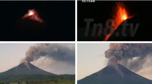 VIDEO: Un vulcan din Nicaragua a erupt după mai bine de un secol