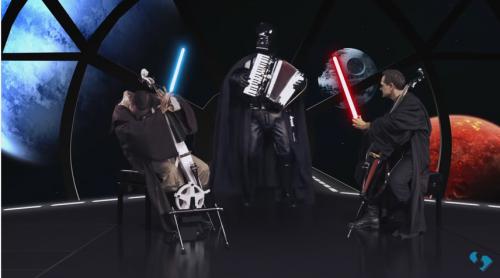 Cea mai tare parodie Star Wars. L-ați vedea pe Darth Vader cântând la acordeon?