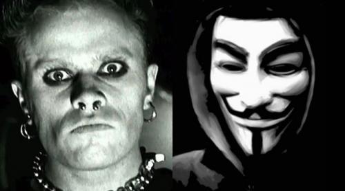 Hackerii Anonymous, mesaj de amenințare pentru Keith Flint, solistul trupei Prodigy: Știm unde locuiești! (VIDEO)