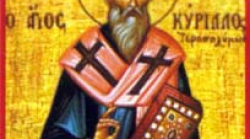 Calendar ortodox 18 martie: Sfântului Ierarh Chiril, arhiepiscopul Ierusalimului