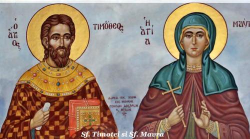 Calendar ortodox 3 mai: Sfintele Paşti; Sfinţii Mucenici Timotei şi Mavra, soţia sa