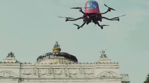 Drona cu pasager uman a intrat în teste (VIDEO)