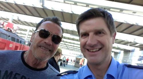 Arnold Schwarzenegger a fost reținut de poliție la Munchen