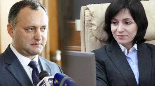 Alegeri prezidențiale în Republica Moldova. Dodon şi Sandu intră în al doilea tur de scrutin