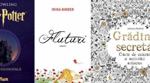 „Harry Potter”, “Fluturi” de Irina Binder și cărțile de colorat pentru adulți domină topul vânzărilor de carte în rețeaua CLB pe 2016