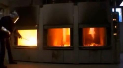 O femeie a fost arsă de vie în incinerator