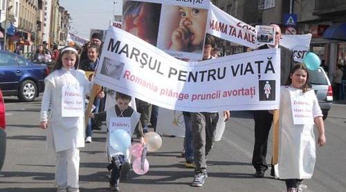 Marșul pentru viață: Campanie împotriva avorturilor