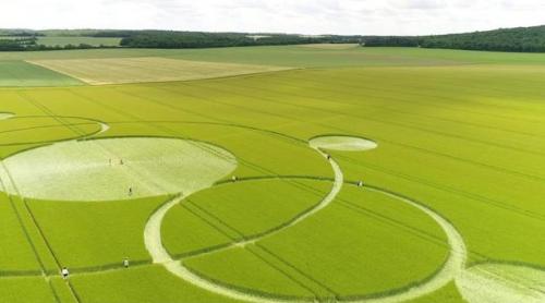 Se întâmplă din nou. Cercuri misterioase au apărut pe un câmp din Franţa (VIDEO)