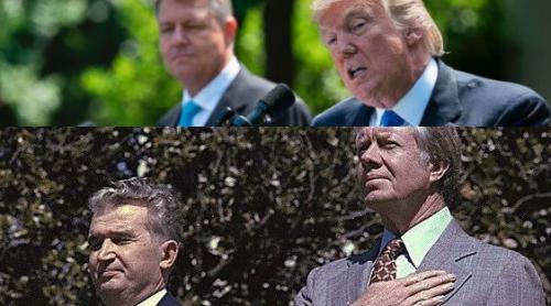 Arc peste timp. Casa Albă, Ceaușescu - Carter, Iohannis - Trump