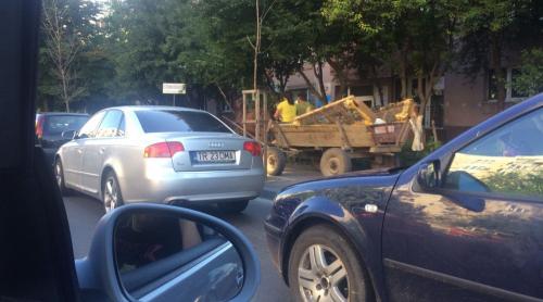 Poveste reală. Cu căruța prin București, pe trotuarul capitalei europene (VIDEO)