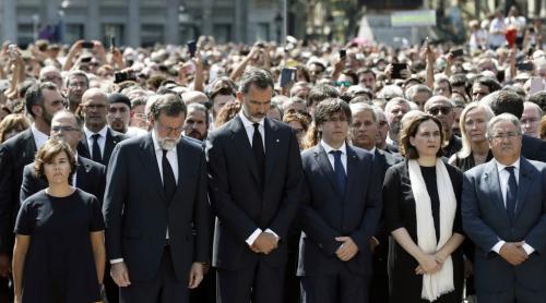 Barcelona: Spanioli și Regele Felipe al VI-lea, contra terorismului! ”Nu mi-e teamă!”