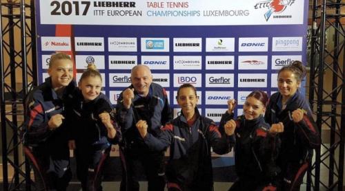 Bravo fetelor! Echipa României, campioană europeană la tenis de masă (VIDEO)