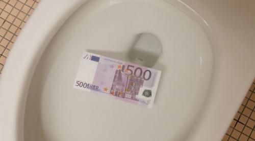 Zeci de mii de euro au înfundat toaletele din Geneva