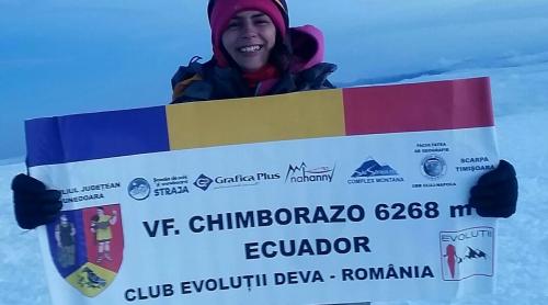 Alexandra Marcu, din nou la înălțime: În Ecuador, pe vârful Chimborazo – 6.268 m