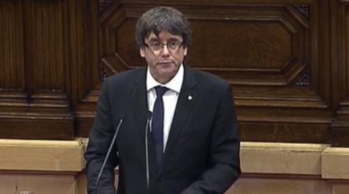 Catalonia: Carles Puigdemont, liderul separatist, a cerut suspendarea declarației de independență 
