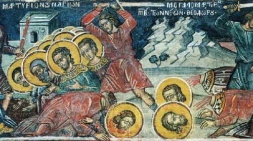 Calendar ortodox 9 martie: Sfinţii 40 de Mucenici din Sevastia