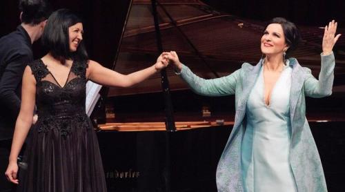 Angela Gheorghiu şi Alexandra Dariescu au oferit un recital de excepție pe scena Operei din Viena