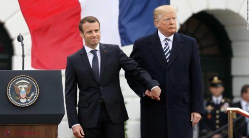 Trump i-ar fi propus lui Macron să părăsească Uniunea Europeană